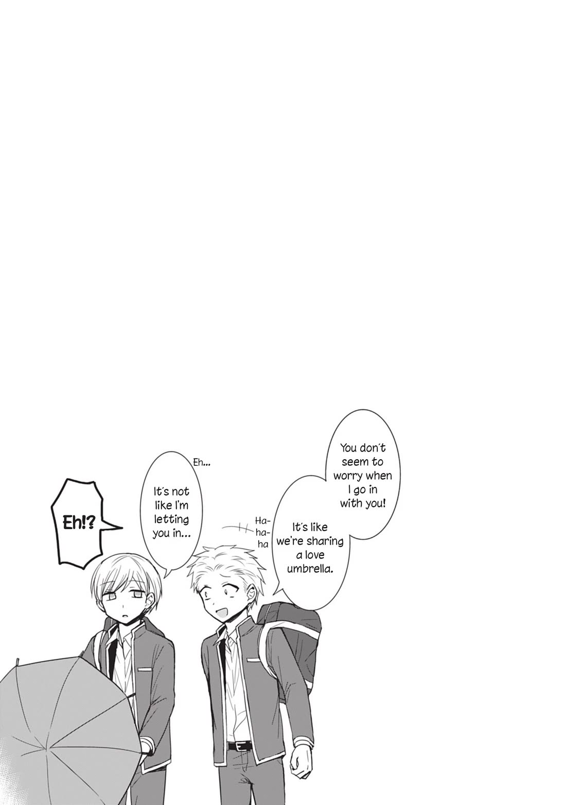 Expressionless Face Girl and Emotional Face Boy Chapter 80 page 11 - Chapter 80: Kashiwada-san and Oota-kun taking shelter from the rain