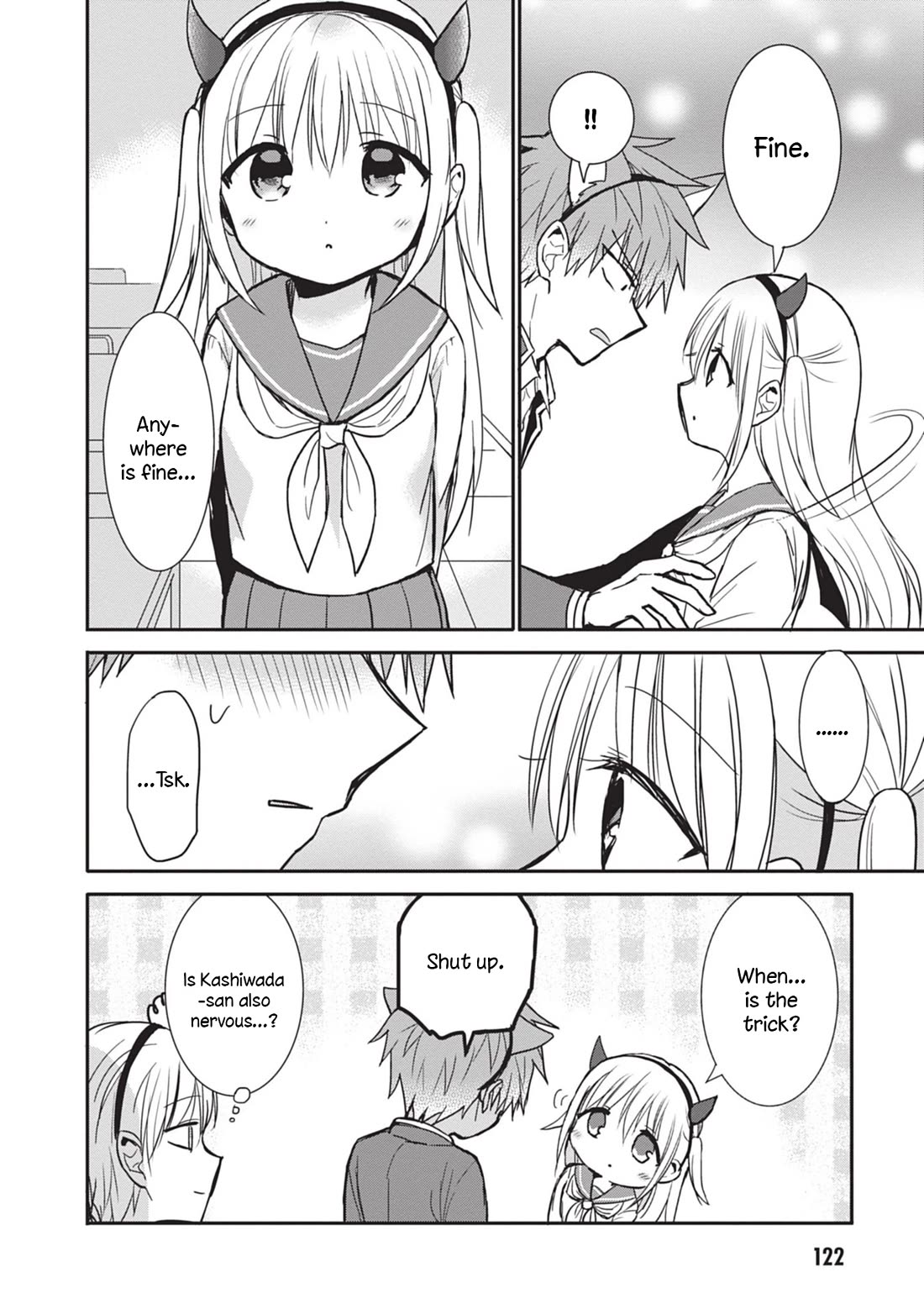 Expressionless Face Girl and Emotional Face Boy Chapter 86 page 8 - Chapter 86: Kashiwada-san, Oota-kun and Halloween