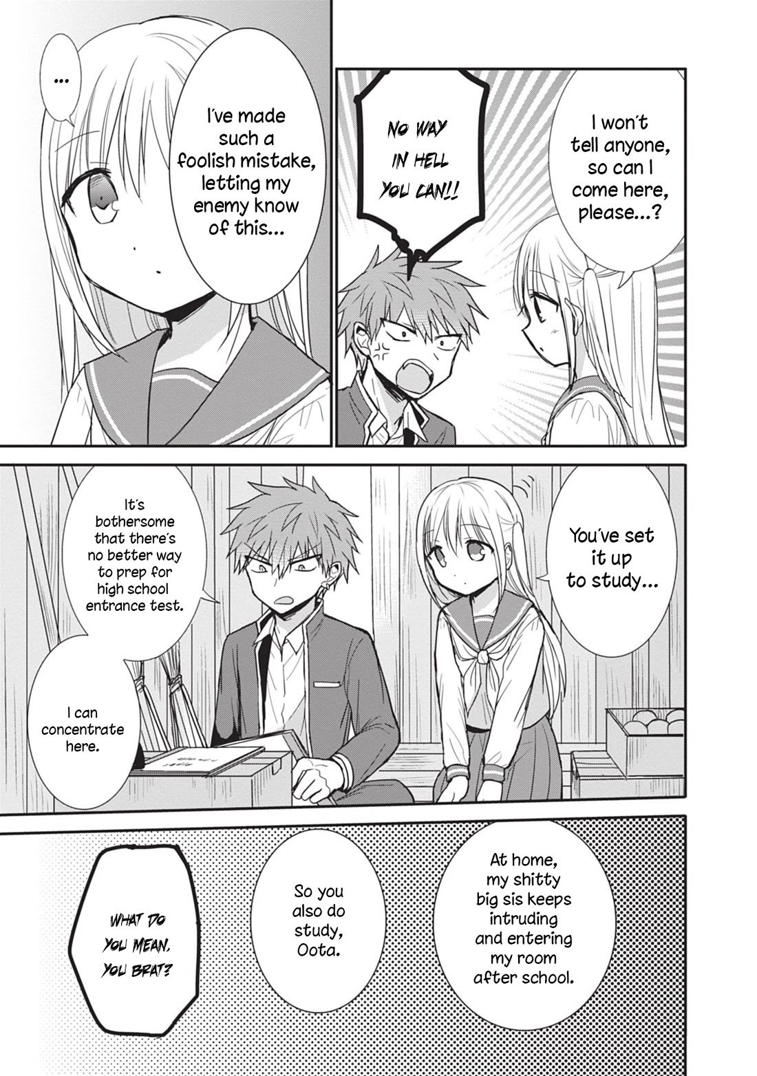 Expressionless Face Girl and Emotional Face Boy Chapter 87 page 5 - Chapter 87: Oota-kun and Secret Base