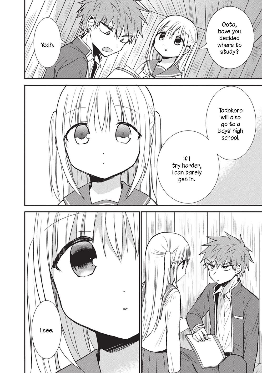 Expressionless Face Girl and Emotional Face Boy Chapter 87 page 6 - Chapter 87: Oota-kun and Secret Base