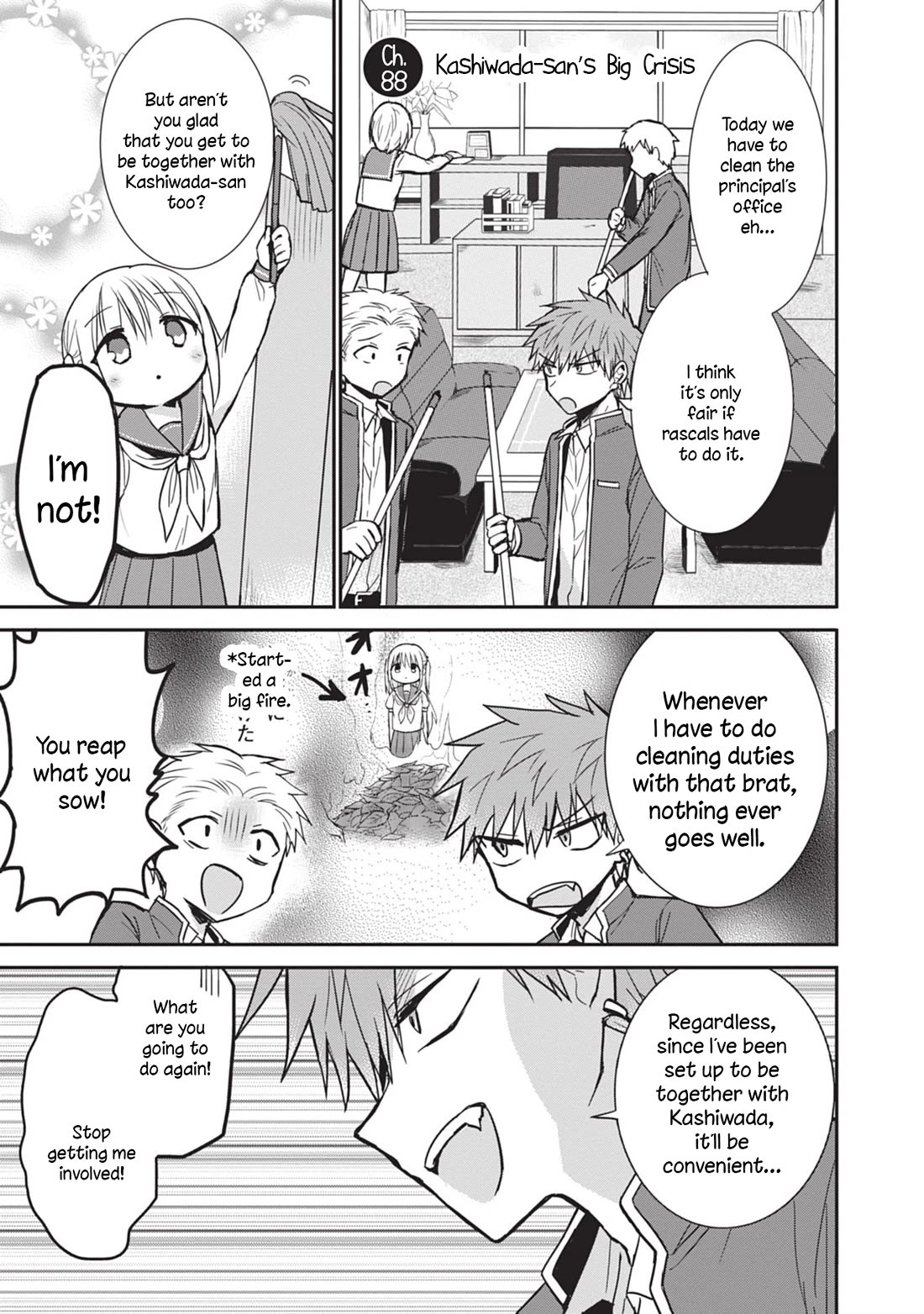 Expressionless Face Girl and Emotional Face Boy Chapter 88 page 5 - Chapter 88: Kashiwada-san's Big Crisis