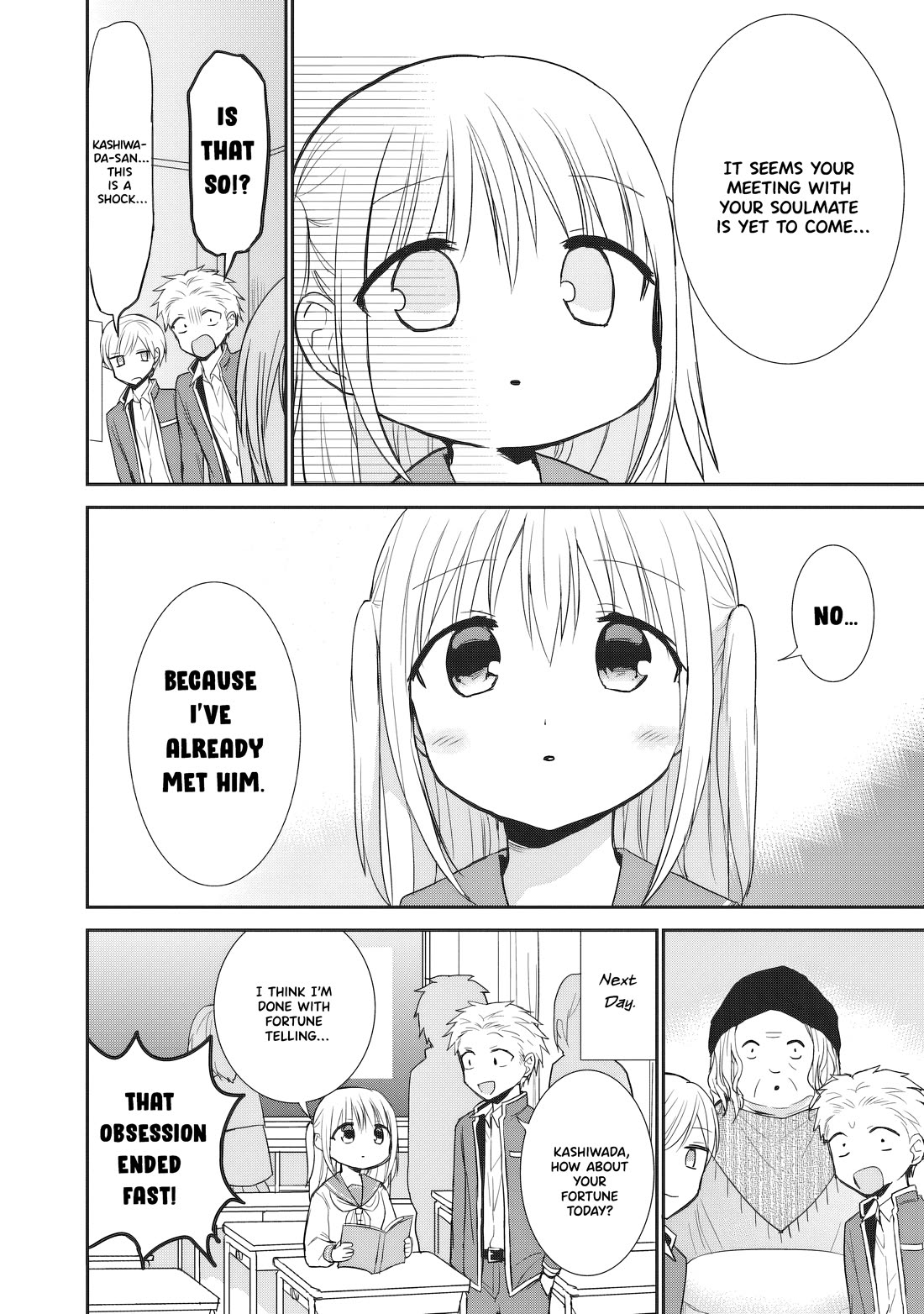 Expressionless Face Girl and Emotional Face Boy Chapter 90 page 9 - Chapter 90: Kashiwada and fortune telling