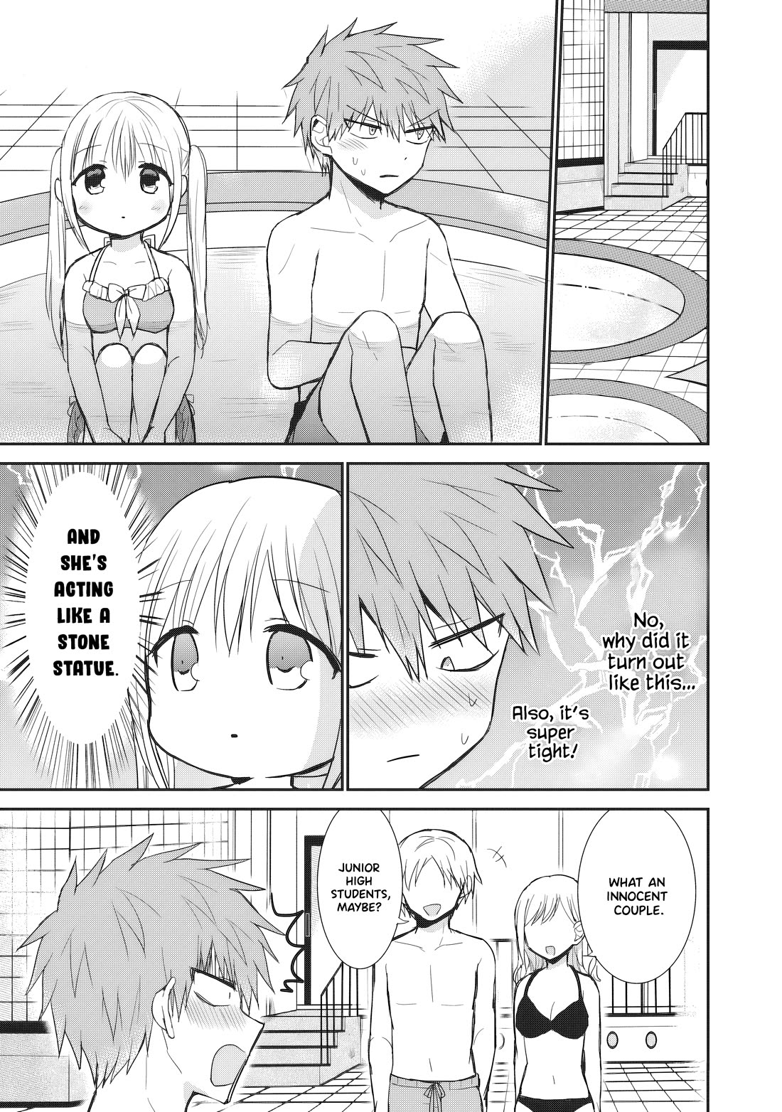Expressionless Face Girl and Emotional Face Boy Chapter 91 page 10 - Chapter 91: Kashiwada, Oota and the pool
