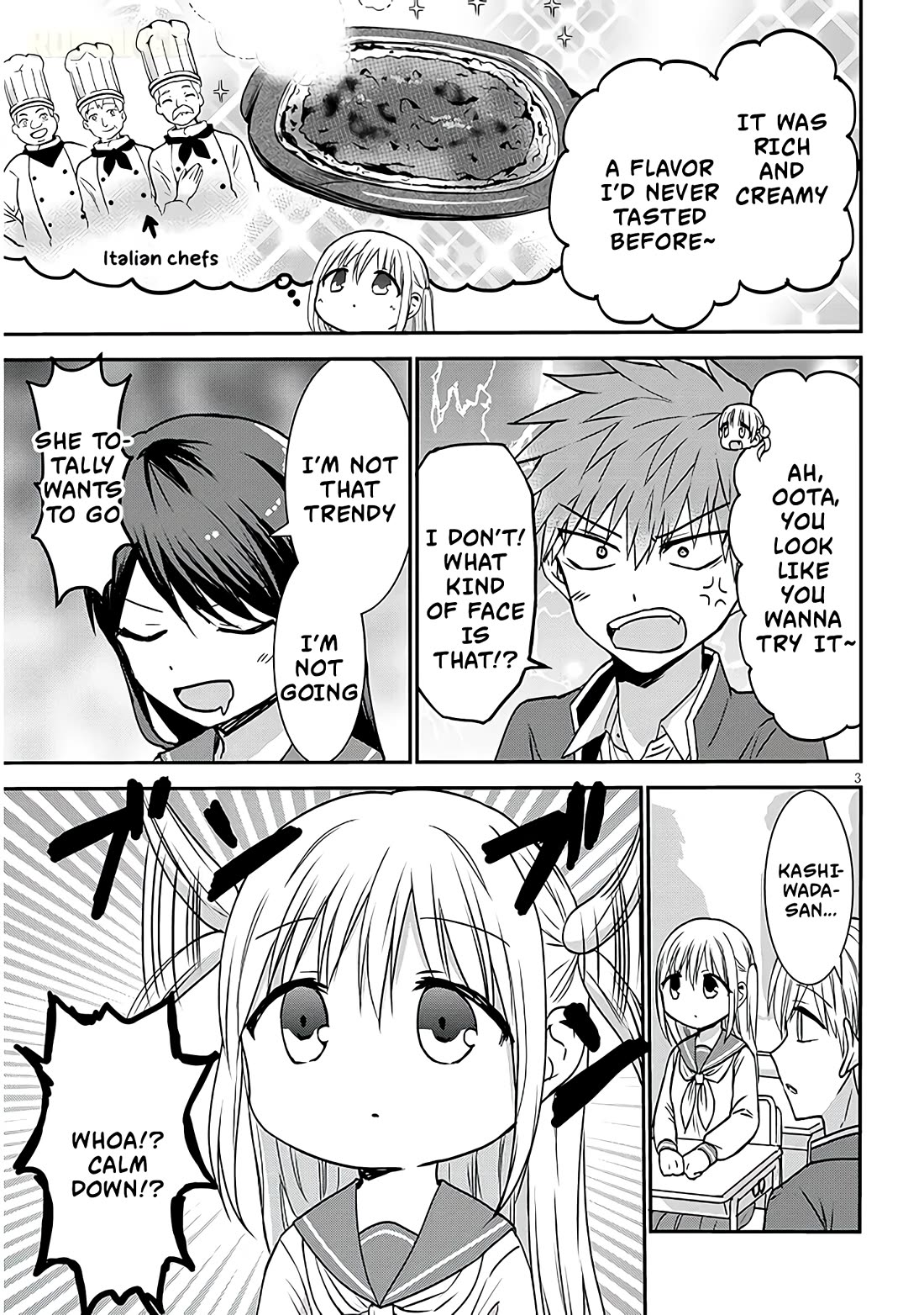 Expressionless Kashiwada-san and Emotional Oota-kun + Chapter 12 page 4 - Chapter 12: Kashiwada-san's First Saize