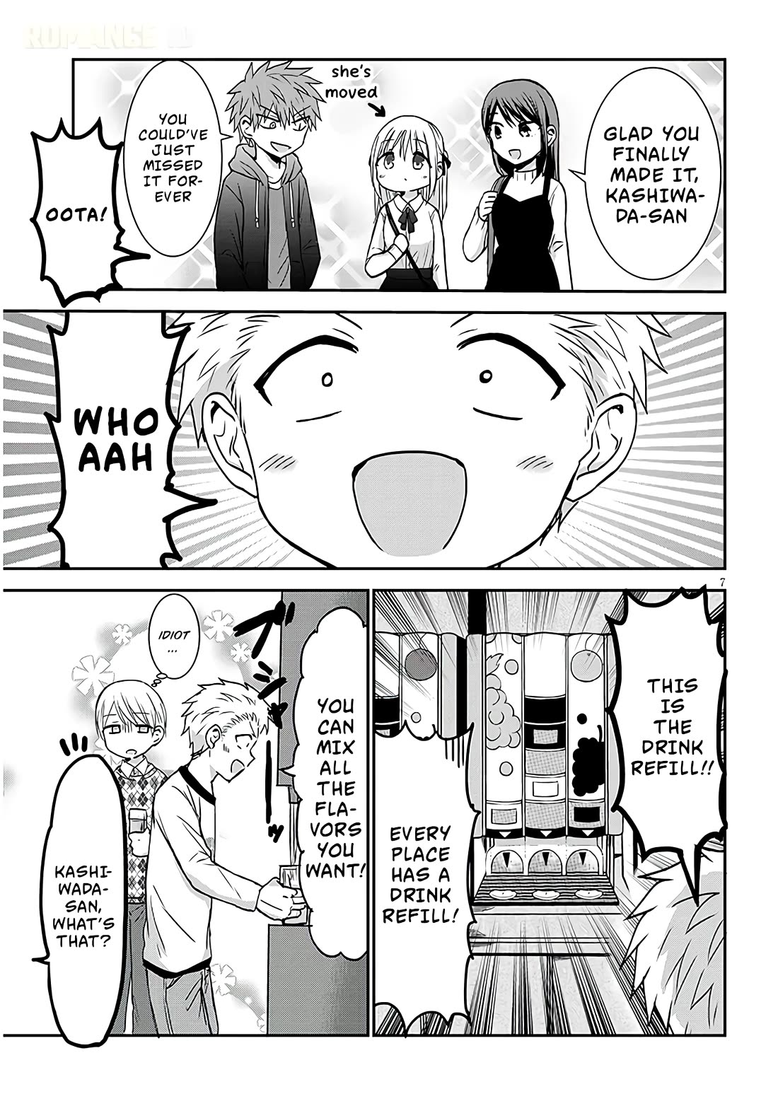 Expressionless Kashiwada-san and Emotional Oota-kun + Chapter 12 page 8 - Chapter 12: Kashiwada-san's First Saize