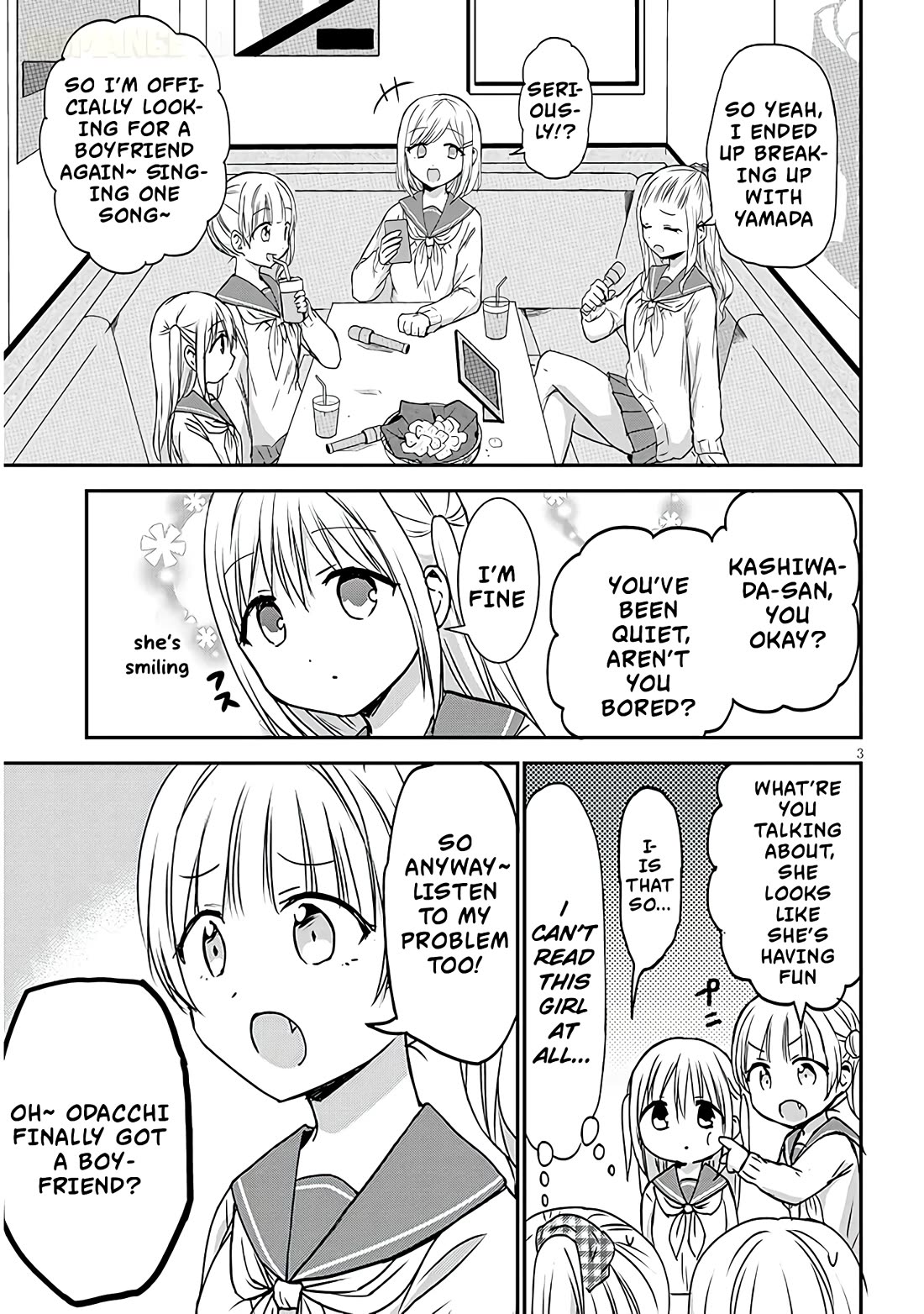 Expressionless Kashiwada-san and Emotional Oota-kun + Chapter 13 page 4 - Chapter 13: Kashiwada-san and The Akita Girls