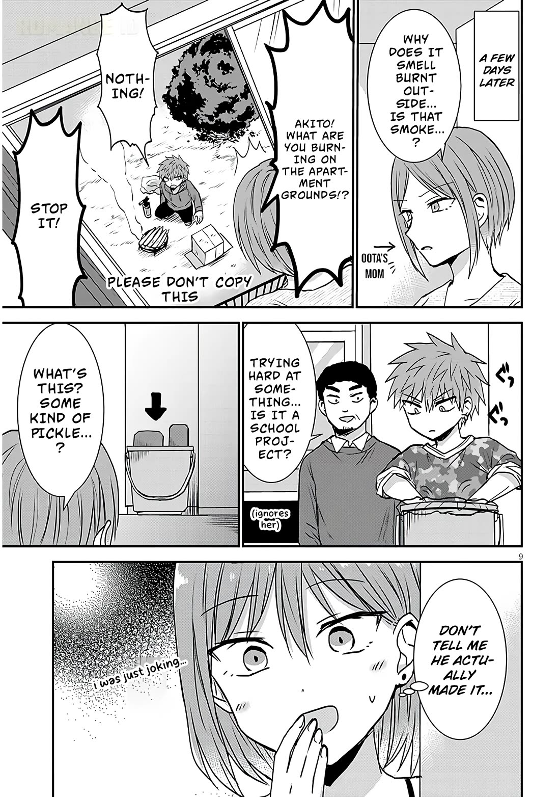 Expressionless Kashiwada-san and Emotional Oota-kun + Chapter 14 page 10 - Chapter 14: Oota-kun Cooking