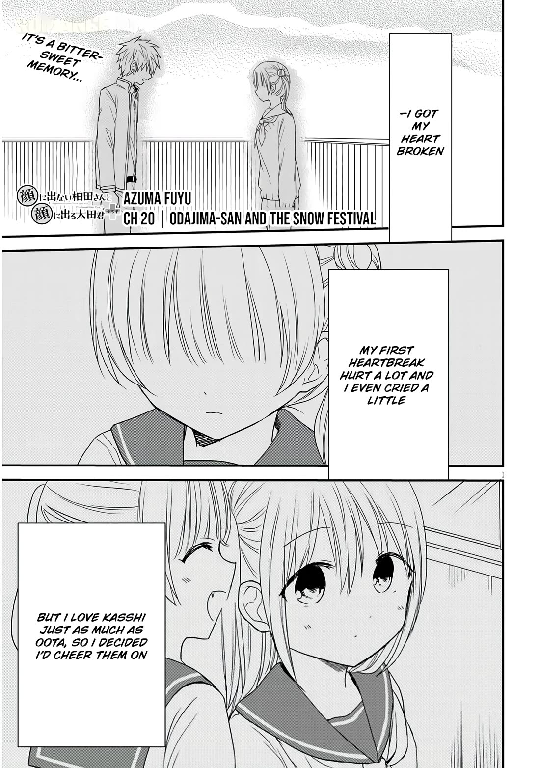 Expressionless Kashiwada-san and Emotional Oota-kun + Chapter 20 page 2 - Chapter 20: Odajima-san and The Snow Festival