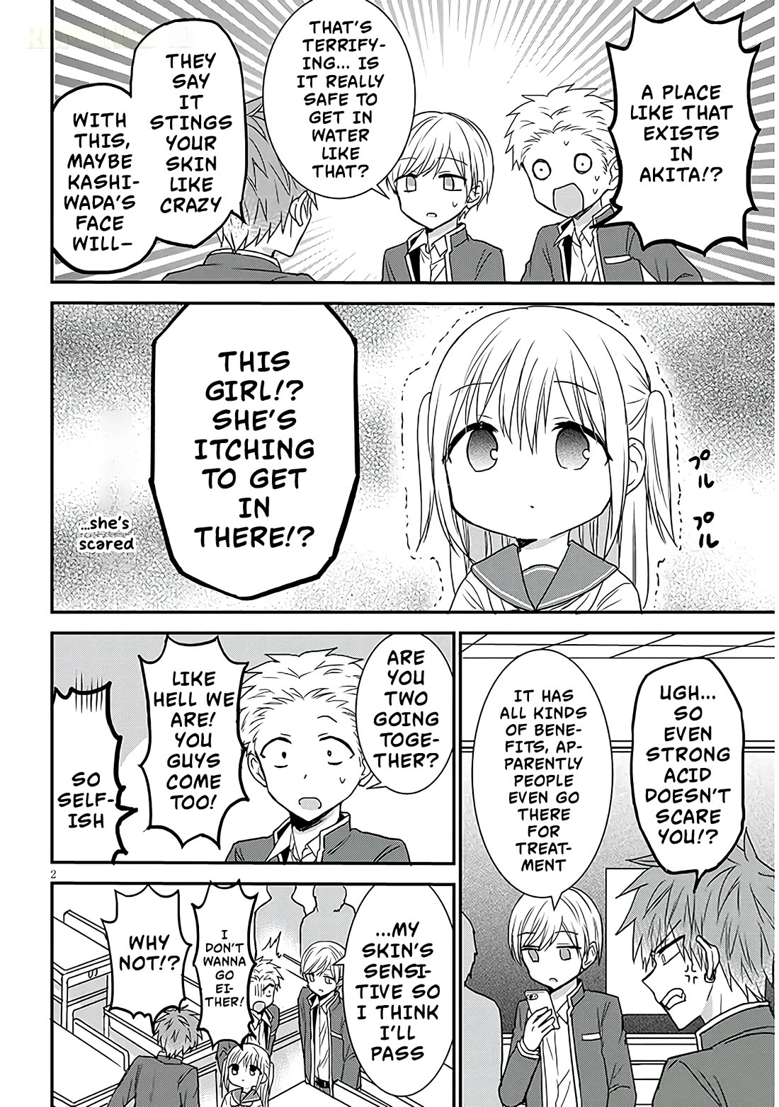 Expressionless Kashiwada-san and Emotional Oota-kun + Chapter 22 page 3 - Chapter 22: Kashiwada-san and The Hidden Hot Spring