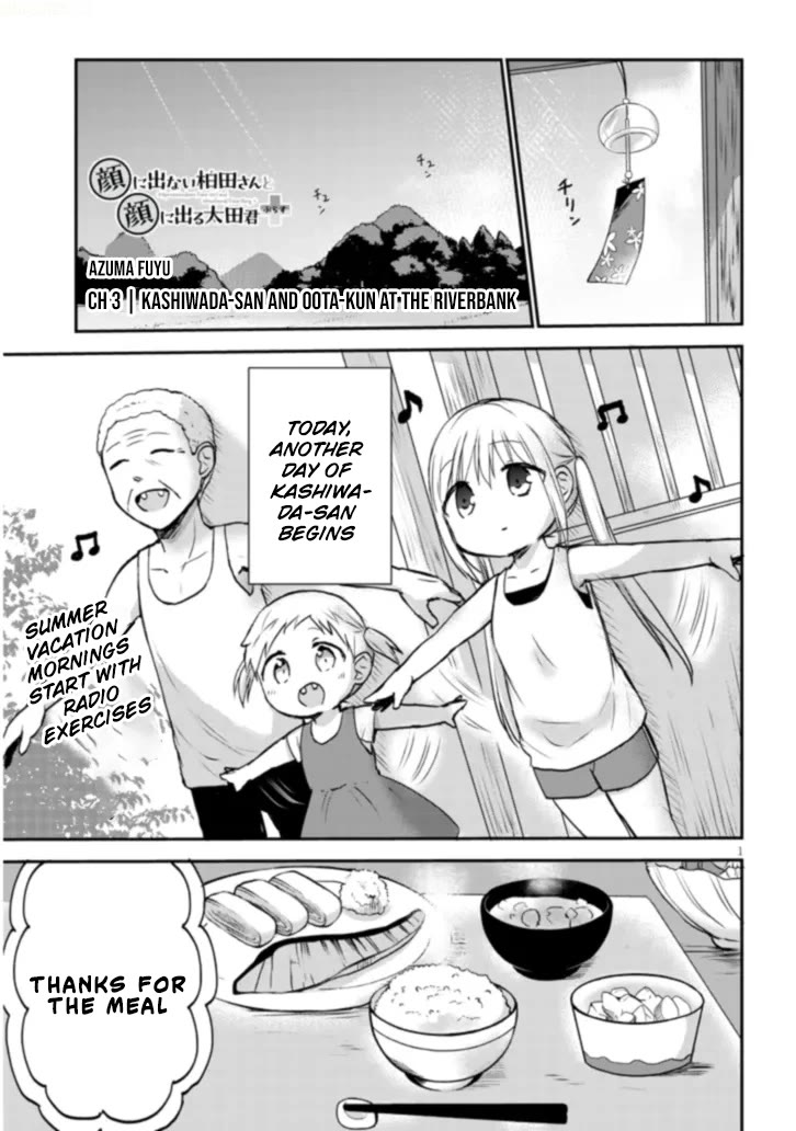 Expressionless Kashiwada-san and Emotional Oota-kun + Chapter 3 page 2 - Chapter 3: Kashiwada-san and Oota-kun at The Riverbank