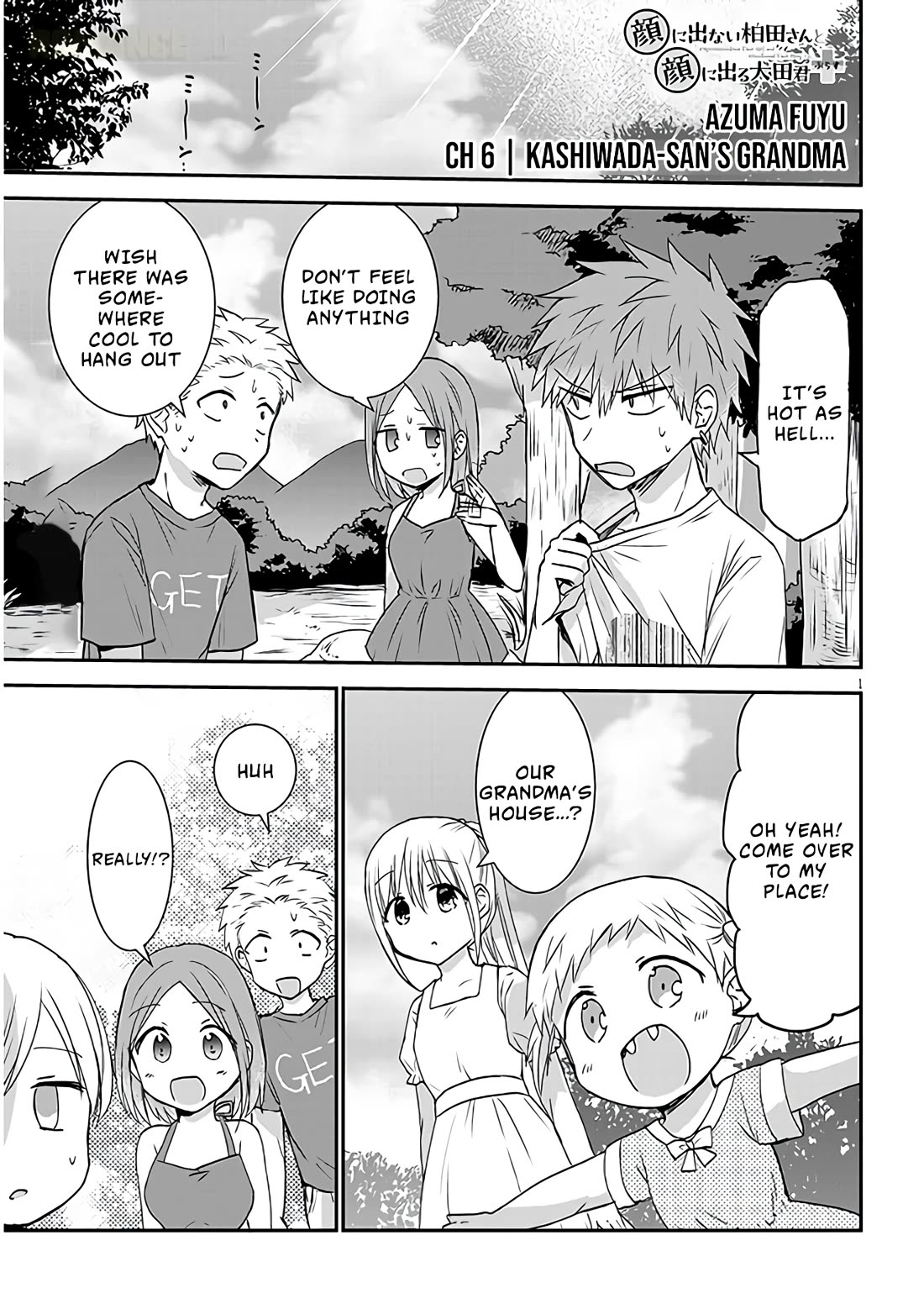 Expressionless Kashiwada-san and Emotional Oota-kun + Chapter 6 page 2 - Chapter 6: Kashiwada-san's Grandma