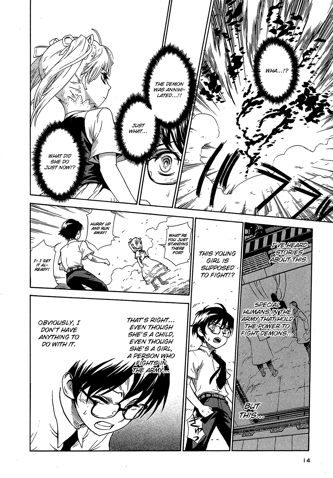 Extra Existence Chapter 1 page 14 - Chapter 1: Collapse of Shinjuku Part 1