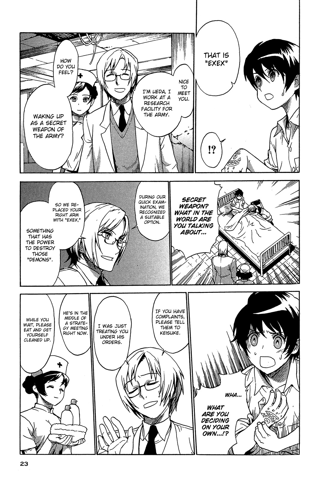 Extra Existence Chapter 1 page 23 - Chapter 1: Collapse of Shinjuku Part 1