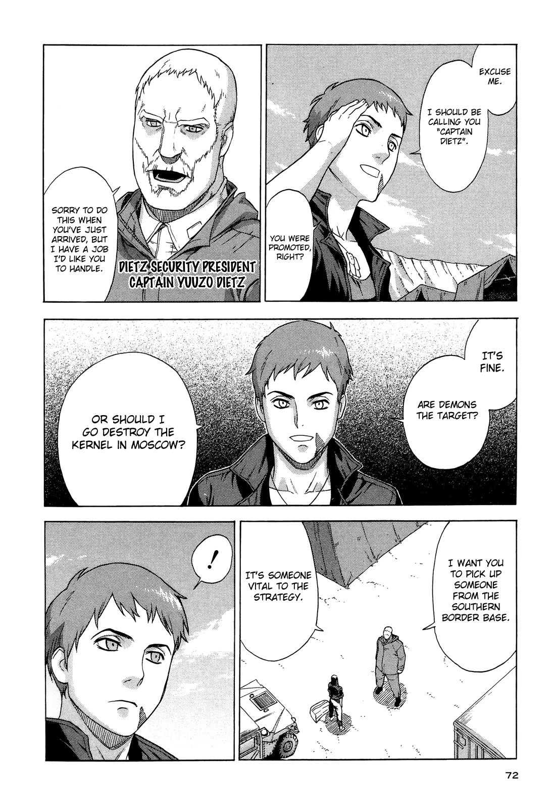 Extra Existence Chapter 3 page 10 - Chapter 3: "Battle of Warsaw" Part 1