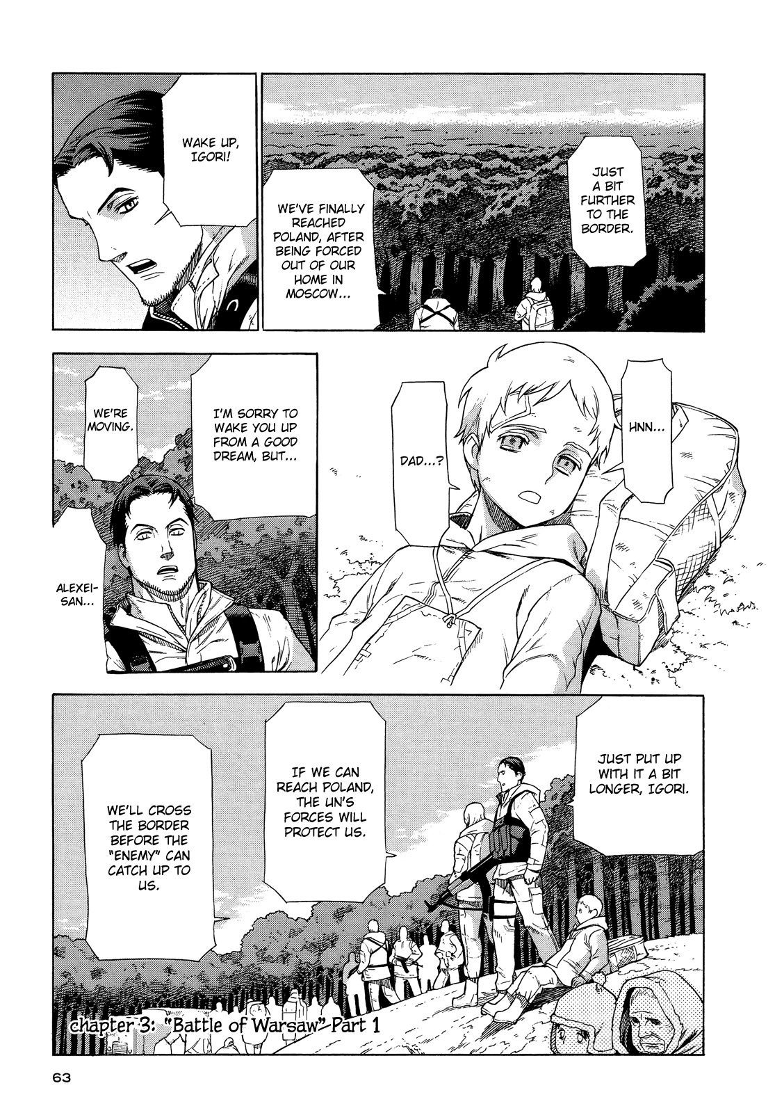 Extra Existence Chapter 3 page 2 - Chapter 3: "Battle of Warsaw" Part 1