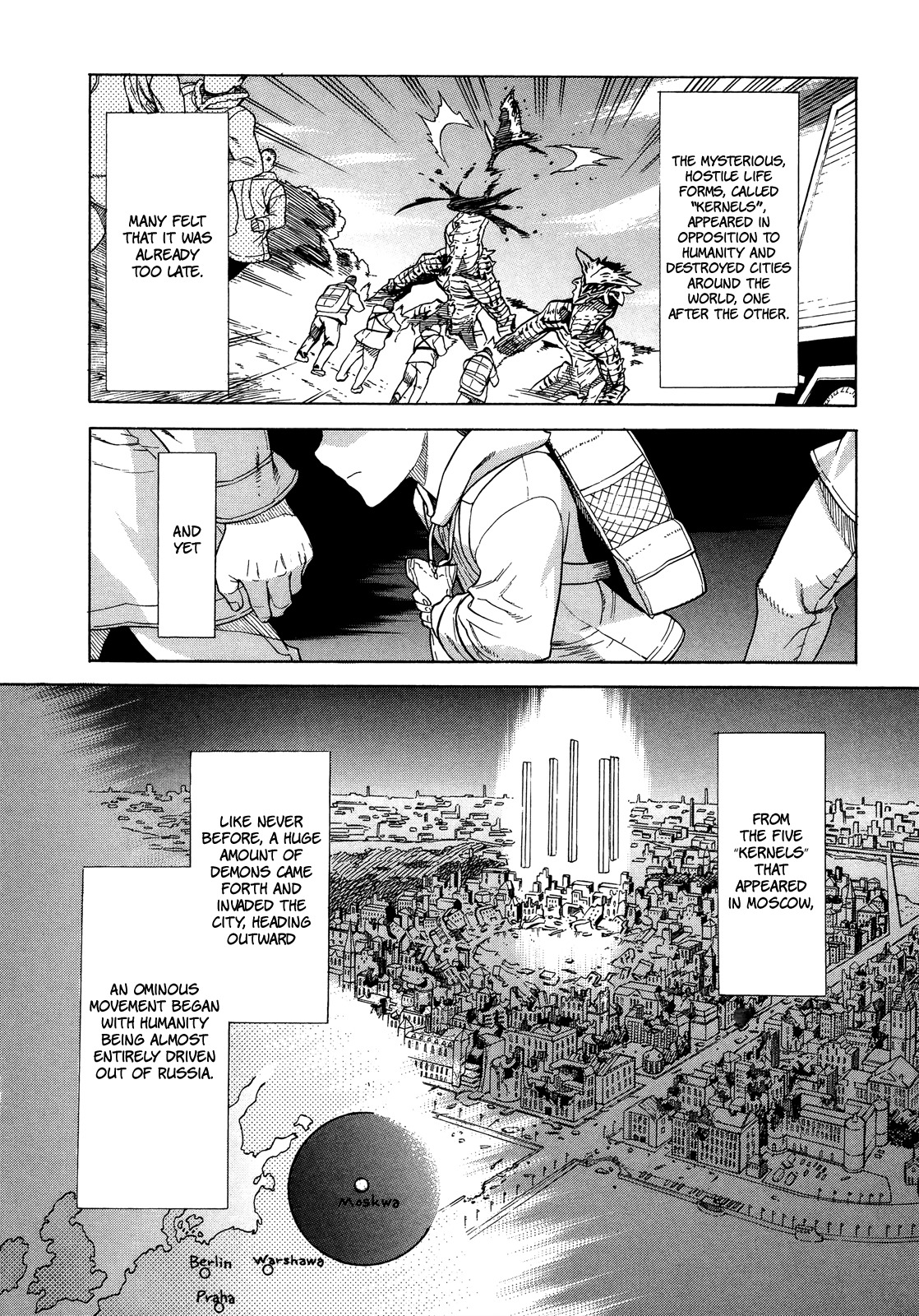 Extra Existence Chapter 3 page 8 - Chapter 3: "Battle of Warsaw" Part 1
