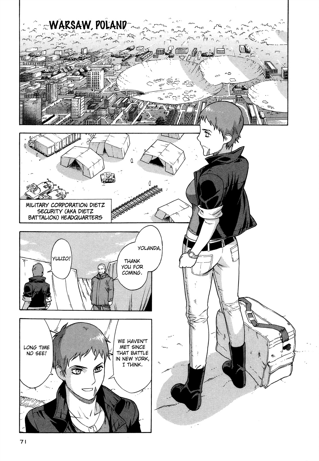 Extra Existence Chapter 3 page 9 - Chapter 3: "Battle of Warsaw" Part 1