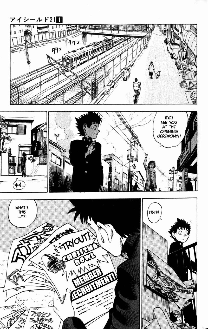 Eyeshield 21 Chapter 1 page 14 - Chapter 1: The Man with The Golden Legs