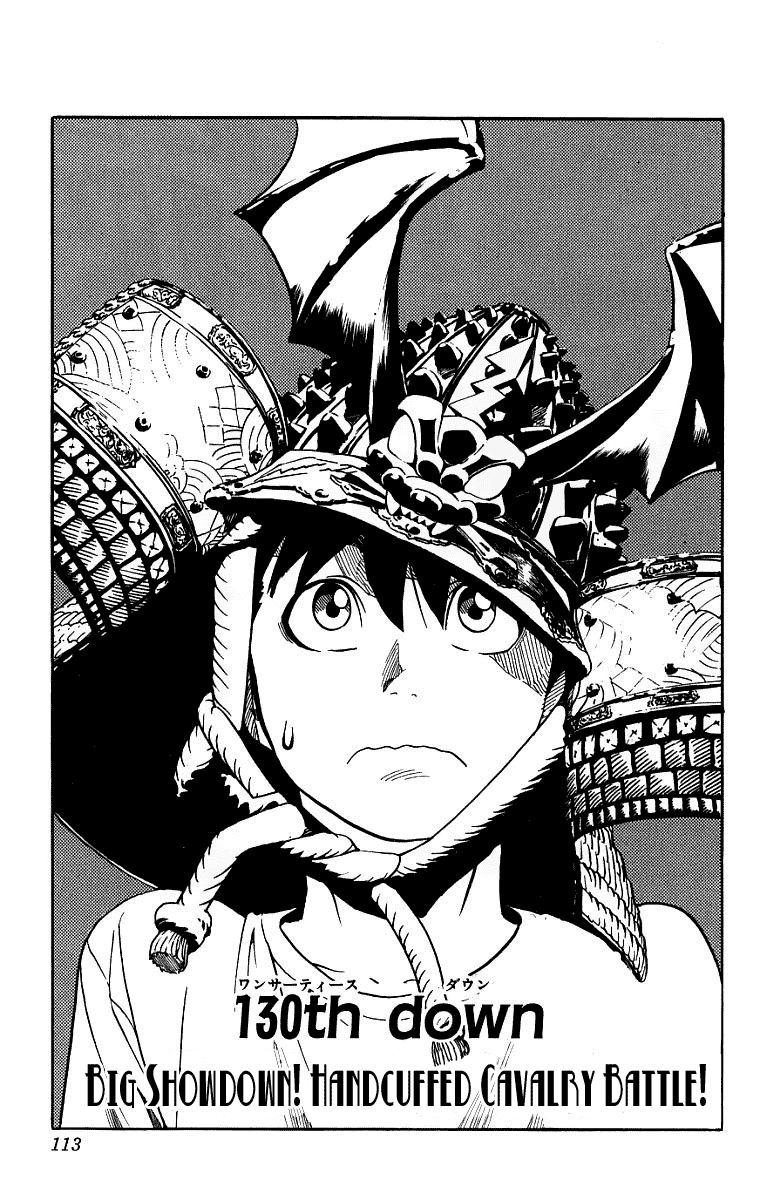 Eyeshield 21 Chapter 130 page 5 - Chapter 130: Big Showdown! Handcuffed Cavalry Battle!