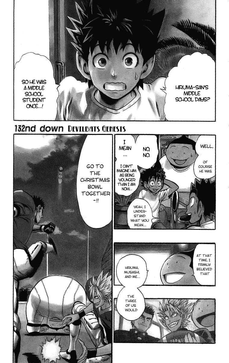 Eyeshield 21 Chapter 132 page 2 - Chapter 132: Devilbats Genesis