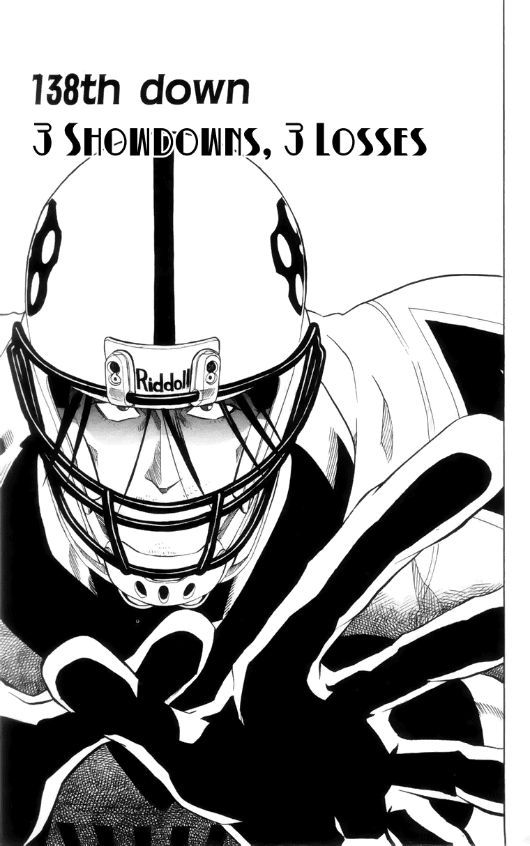 Eyeshield 21 Chapter 138 page 1 - Chapter 138: 3 Showdowns, 3 Losses