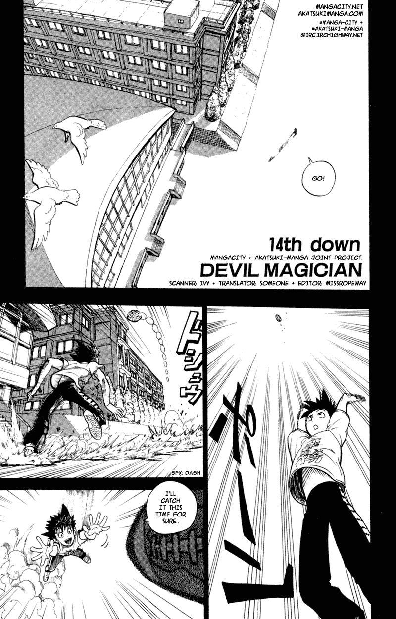 Eyeshield 21 Chapter 14 page 1 - Chapter 14: Devil Magician