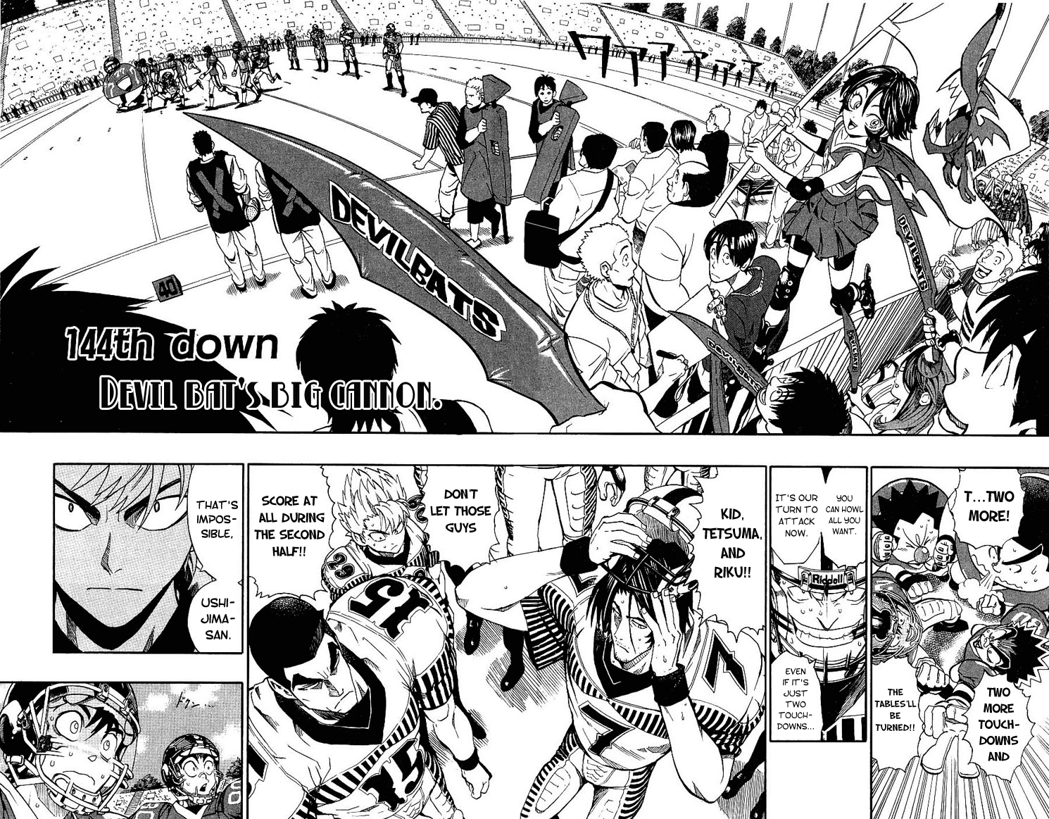 Eyeshield 21 Chapter 144 page 5 - Chapter 144: Devilbats' Big Cannon