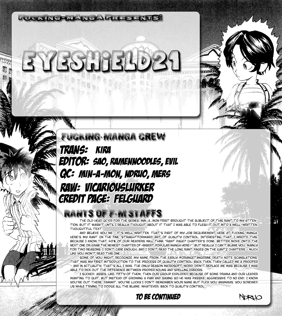 Eyeshield 21 Chapter 145 page 1 - Chapter 145: The Pursuer, the Pursued