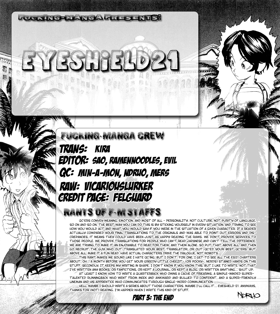 Eyeshield 21 Chapter 147 page 1 - Chapter 147: Final Trap & Final Hunt