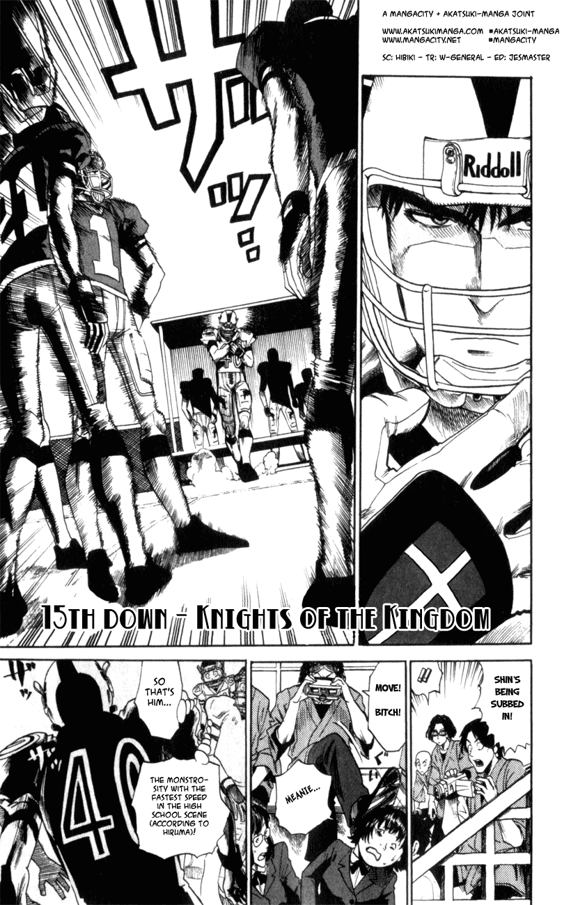 Eyeshield 21 Chapter 15 page 1 - Chapter 15: Knights of The Kingdom