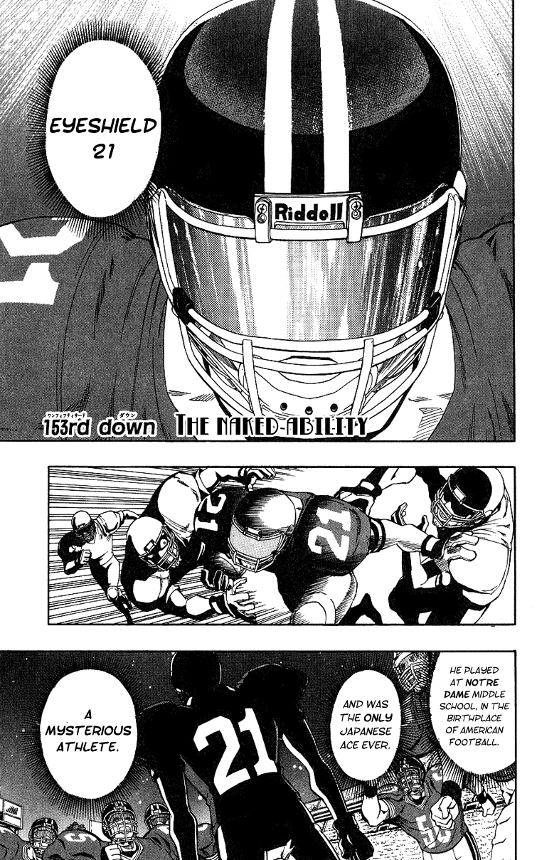 Eyeshield 21 Chapter 153 page 2 - Chapter 153: The Naked Ability