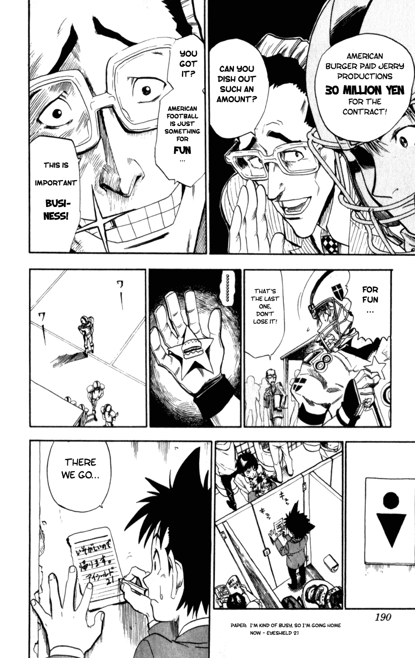Eyeshield 21 Chapter 16 page 12 - Chapter 16: Two Pieces of Paper