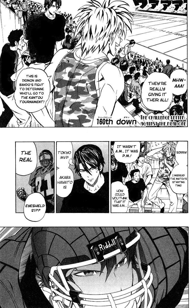 Eyeshield 21 Chapter 160 page 2 - Chapter 160: A Challenge to the Real Thing