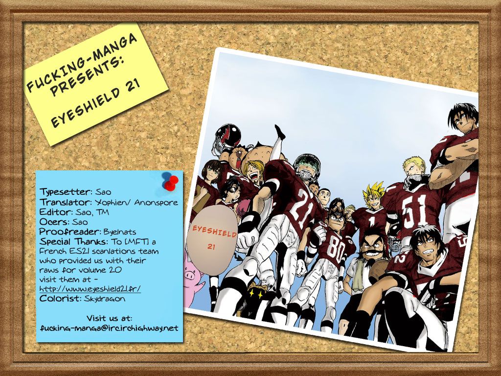 Eyeshield 21 Chapter 170 page 1 - Chapter 170: Interview 8