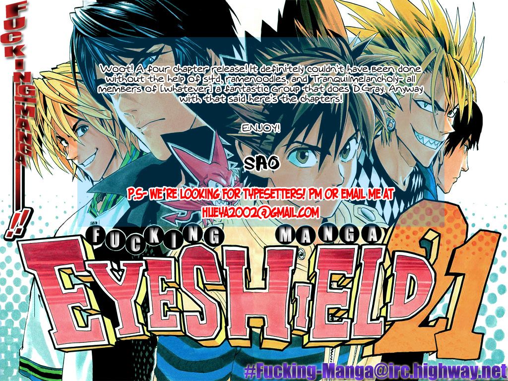 Eyeshield 21 Chapter 171 page 1 - Chapter 171: Pieces of a Dream