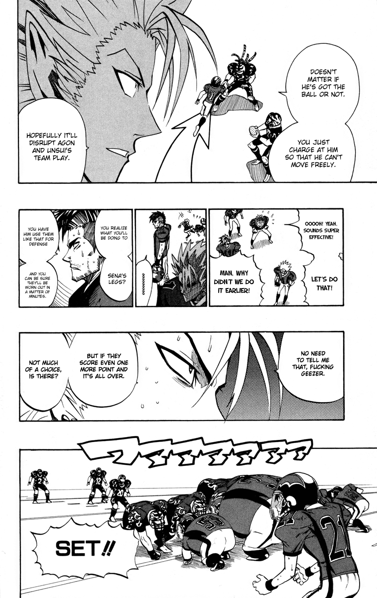 Eyeshield 21 Chapter 182 page 15 - Chapter 182: Hiruma vs. Kongo Siblings