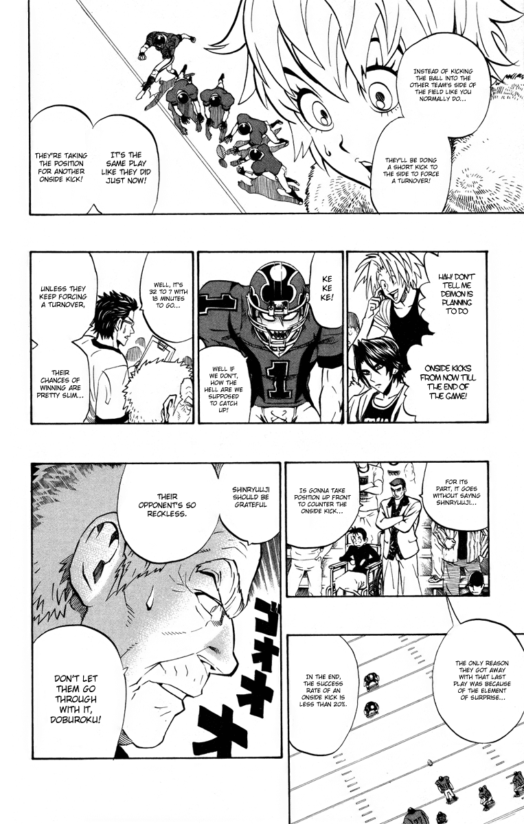 Eyeshield 21 Chapter 182 page 7 - Chapter 182: Hiruma vs. Kongo Siblings