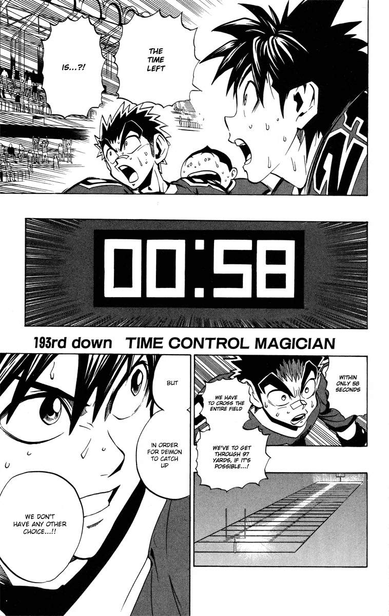 Eyeshield 21 Chapter 193 page 2 - Chapter 193: Time Control Magician