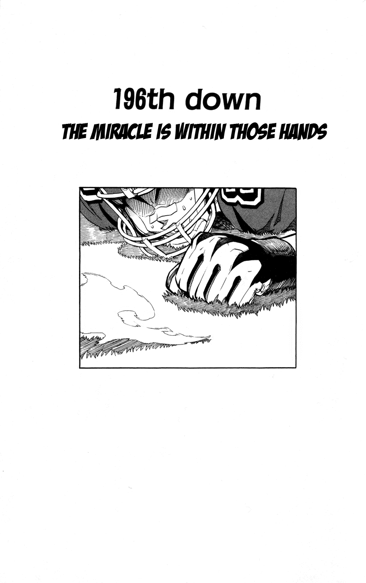 Eyeshield 21 Chapter 196 page 2 - Chapter 196: The Miracle is Within the Hand