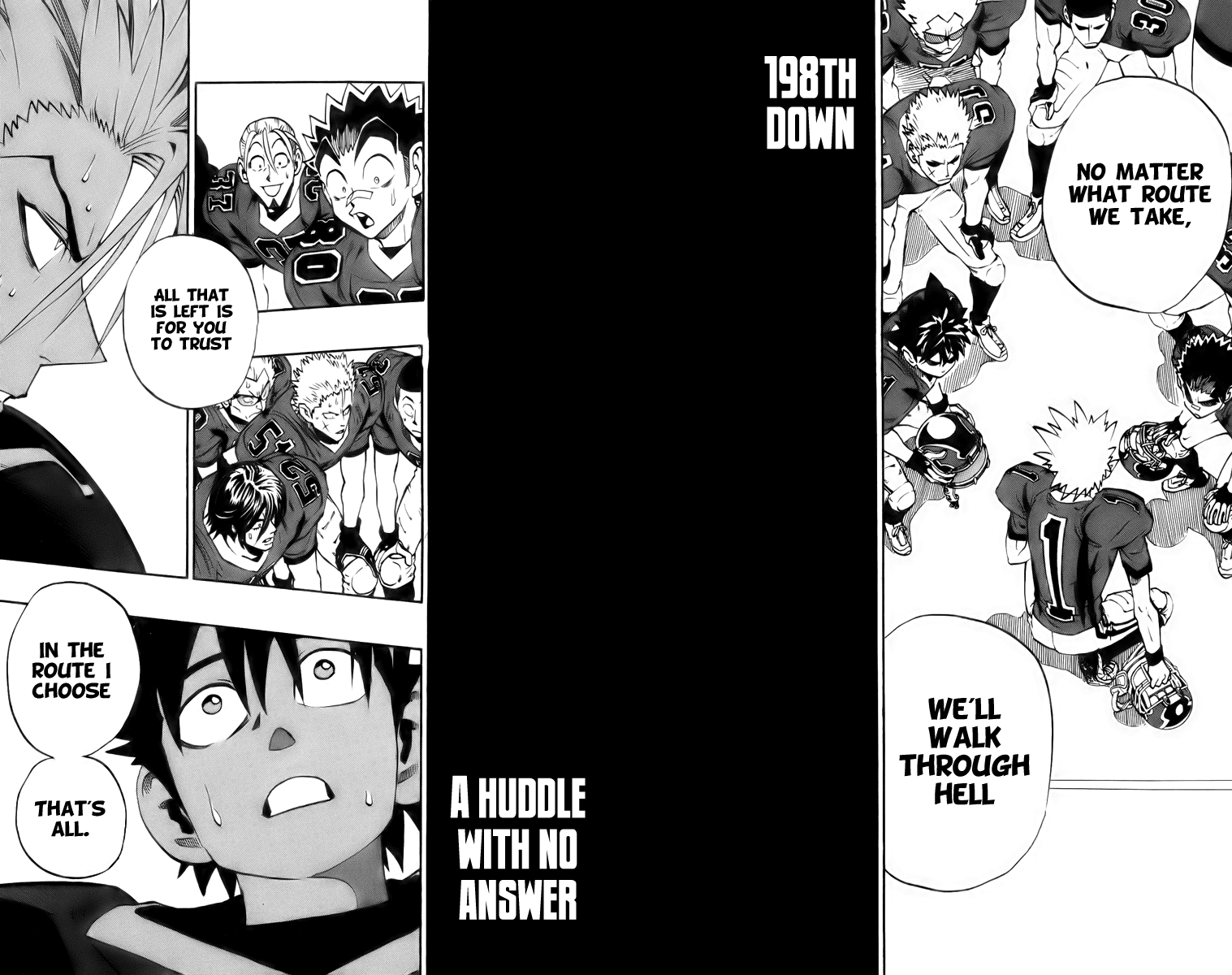 Eyeshield 21 Chapter 198 page 10 - Chapter 198: A Huddle with no Answer