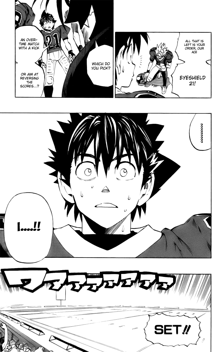 Eyeshield 21 Chapter 198 page 16 - Chapter 198: A Huddle with no Answer