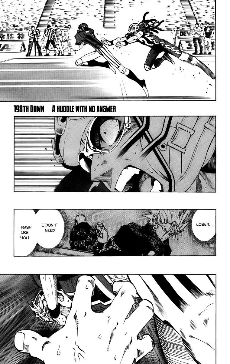 Eyeshield 21 Chapter 198 page 2 - Chapter 198: A Huddle with no Answer