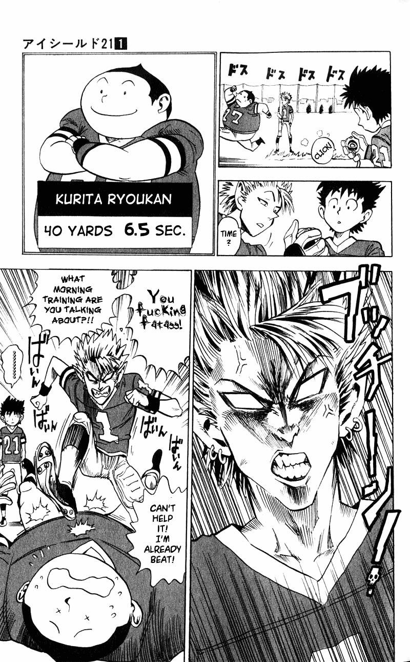 Eyeshield 21 Chapter 2 page 10 - Chapter 2: 5 Seconds Wall