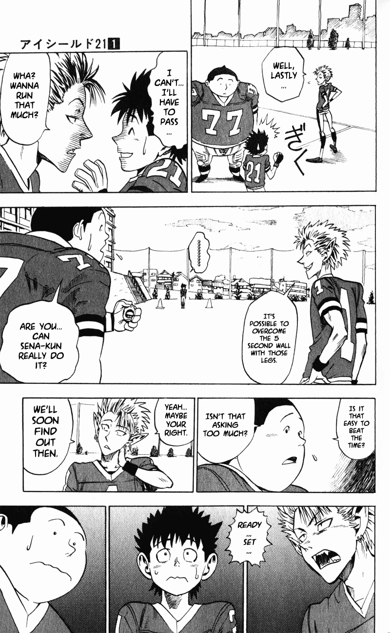 Eyeshield 21 Chapter 2 page 12 - Chapter 2: 5 Seconds Wall