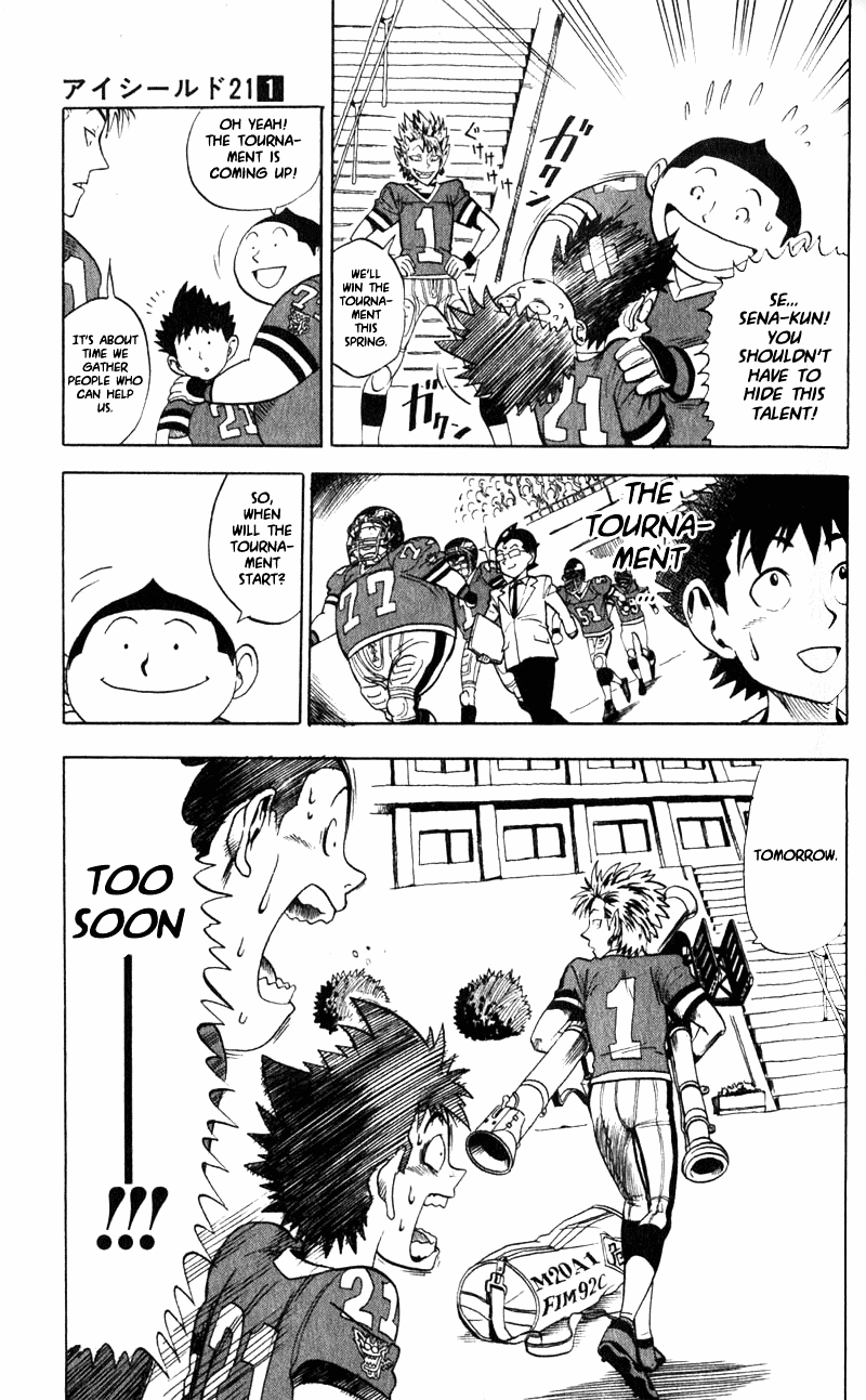 Eyeshield 21 Chapter 2 page 19 - Chapter 2: 5 Seconds Wall