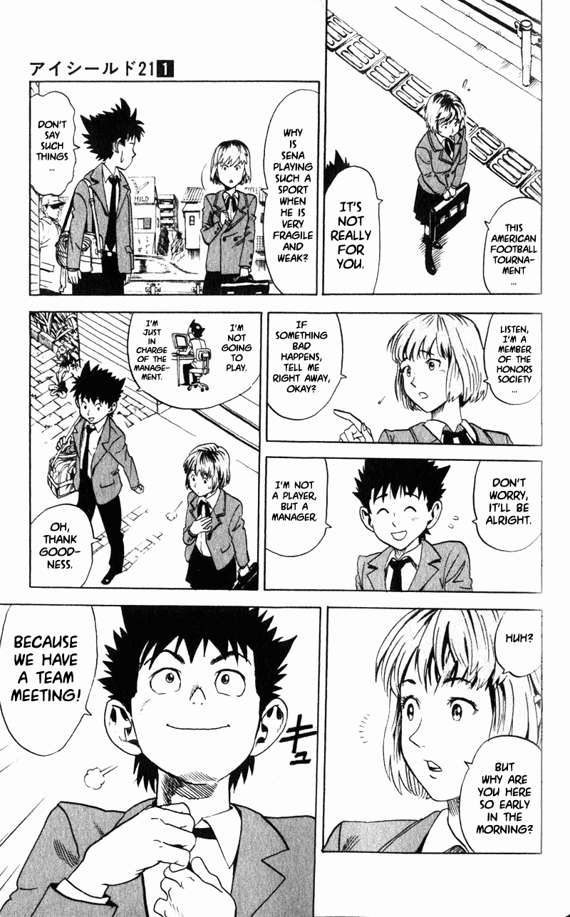 Eyeshield 21 Chapter 2 page 3 - Chapter 2: 5 Seconds Wall