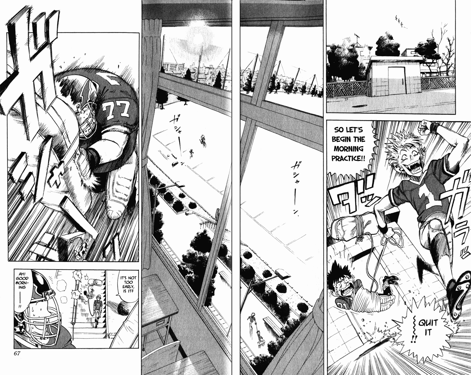 Eyeshield 21 Chapter 2 page 4 - Chapter 2: 5 Seconds Wall
