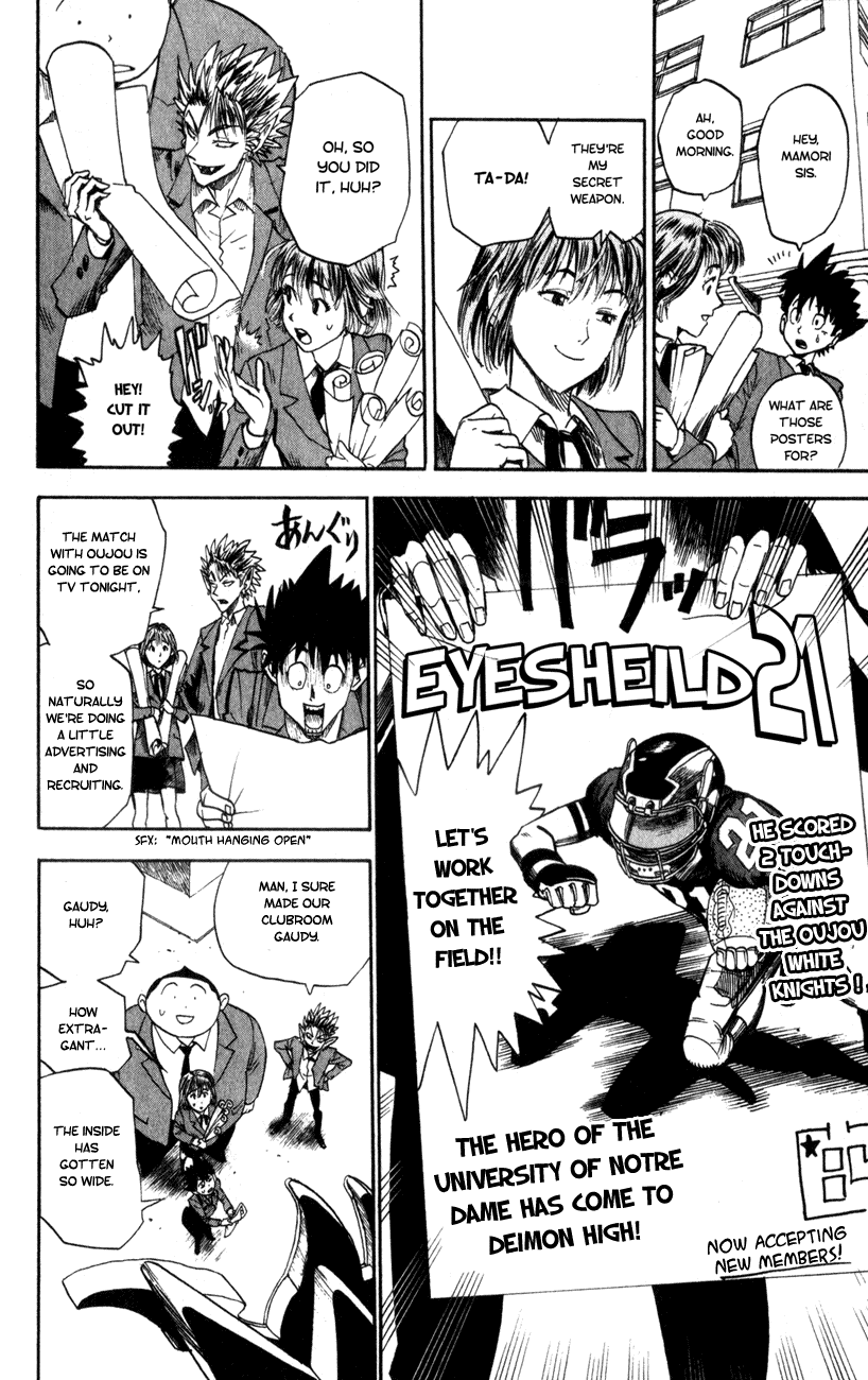Eyeshield 21 Chapter 21 page 14 - Chapter 21: The Name's The Deimon Devil Bats