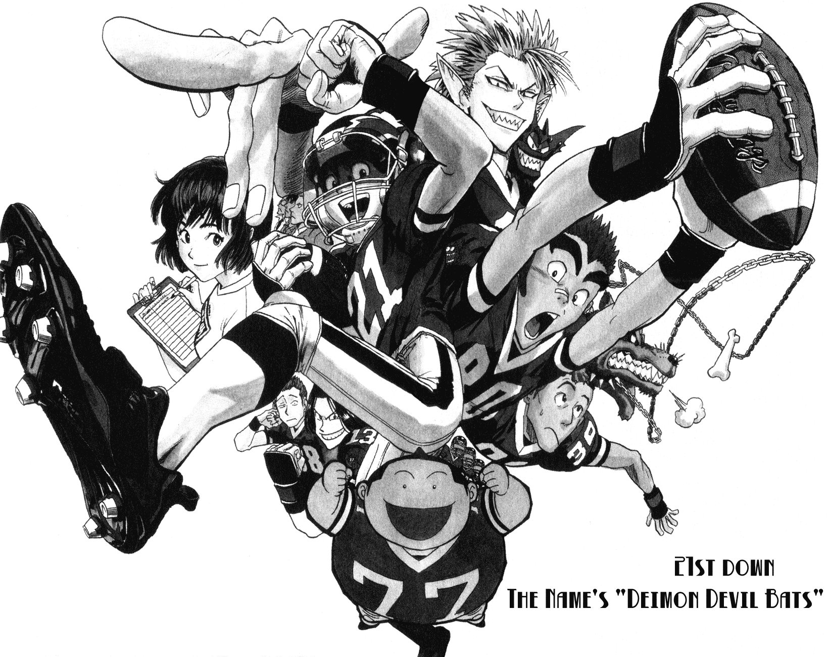 Eyeshield 21 Chapter 21 page 3 - Chapter 21: The Name's The Deimon Devil Bats