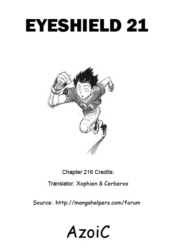 Eyeshield 21 Chapter 216 page 20 - Chapter 216: The Highest peak Everest